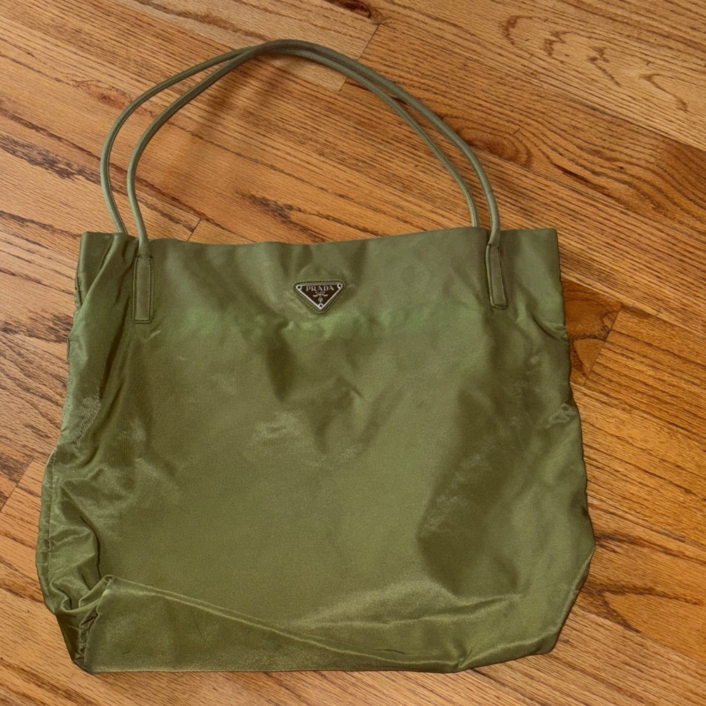Prada Sage Green Tote Bag